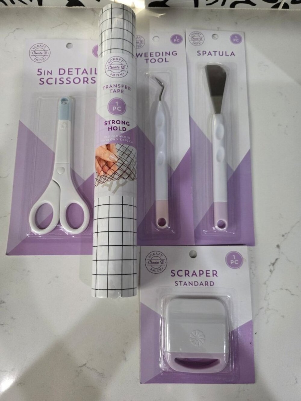 Create It Craft Vinyl Tool Bundle Transfer Tape Weeding Tool Scissors Scraper